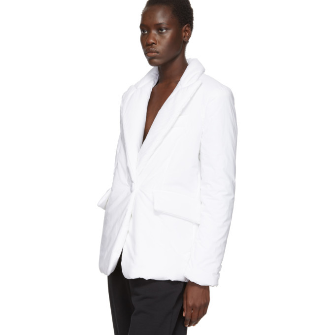 mm6 white blazer