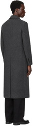 LE17SEPTEMBRE Gray Tailored Wool Double Breasted Coat