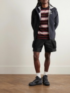 Nike - ACG Snowgrass Straight-Leg Mesh-Trimmed Belted Nylon Shorts - Black