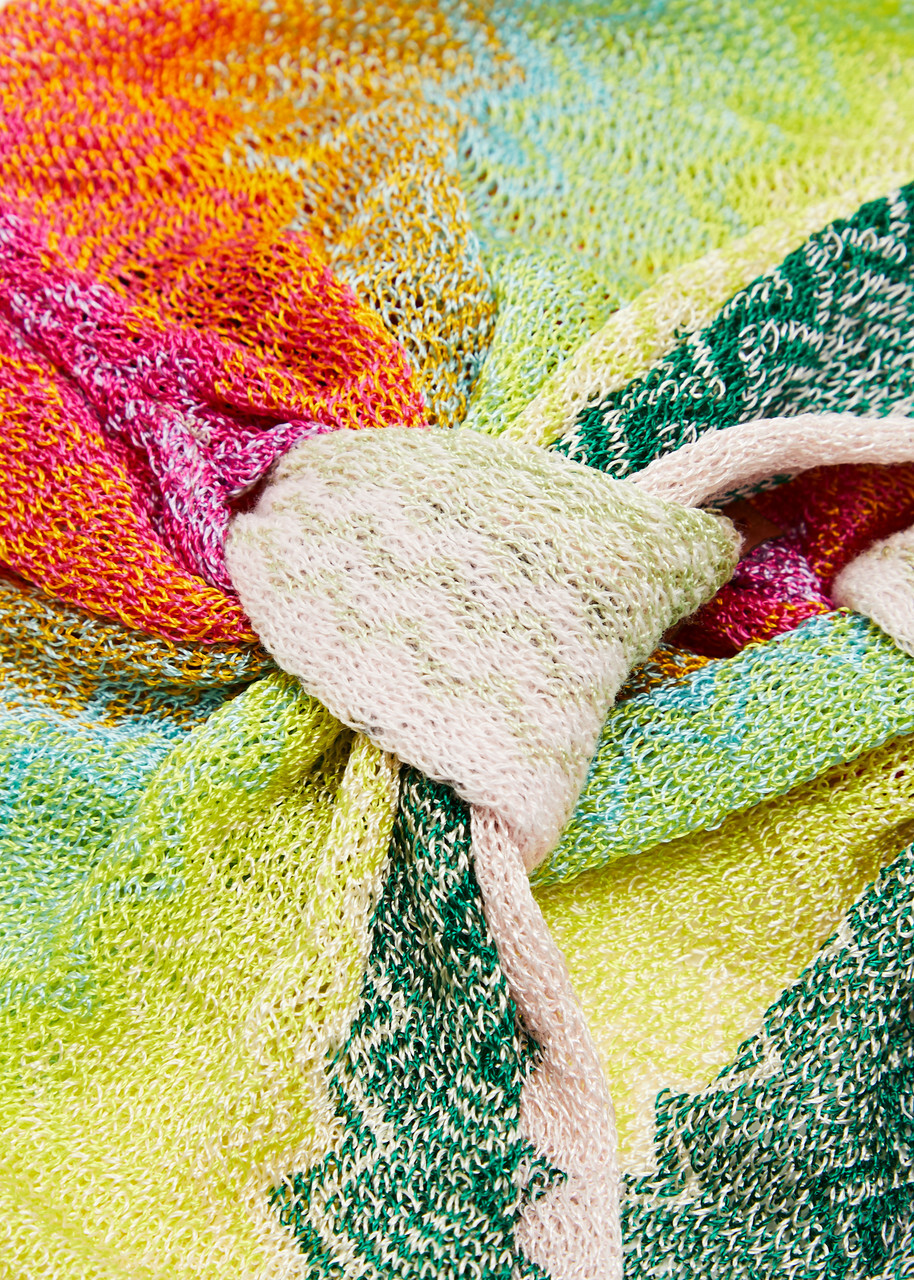 【MISSONI】 Lame head wrap Zigzag lamé head wrap in multicoloured - Missoni | Mytheresa