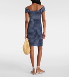 Hunza G Grace striped jersey minidress