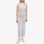 KITRI Women's Atlanta Lilac Knit Dress in Lilac Stripe