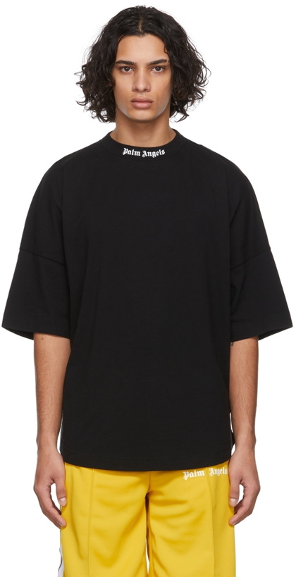 Photo: Palm Angels Black Classic Logo T-Shirt