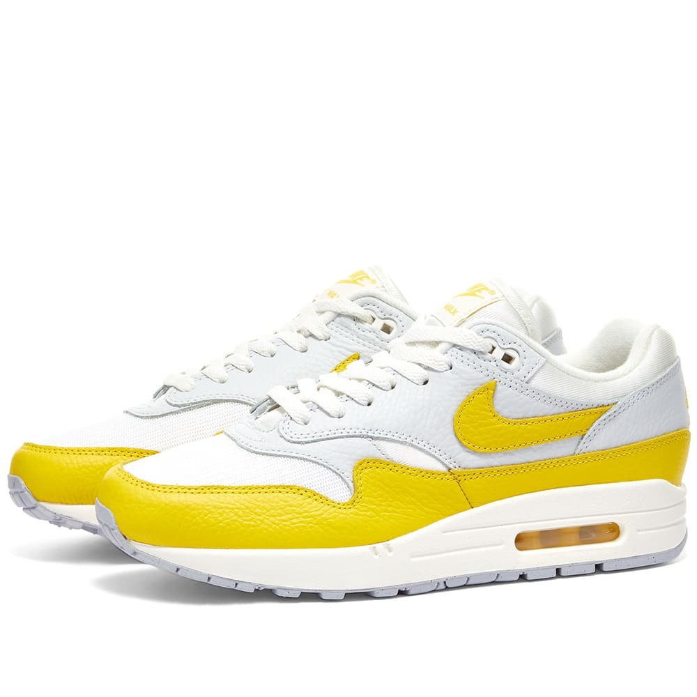 Nike Women's Air Max 1 W Sneakers in Phantom/Tour Yellow Nike