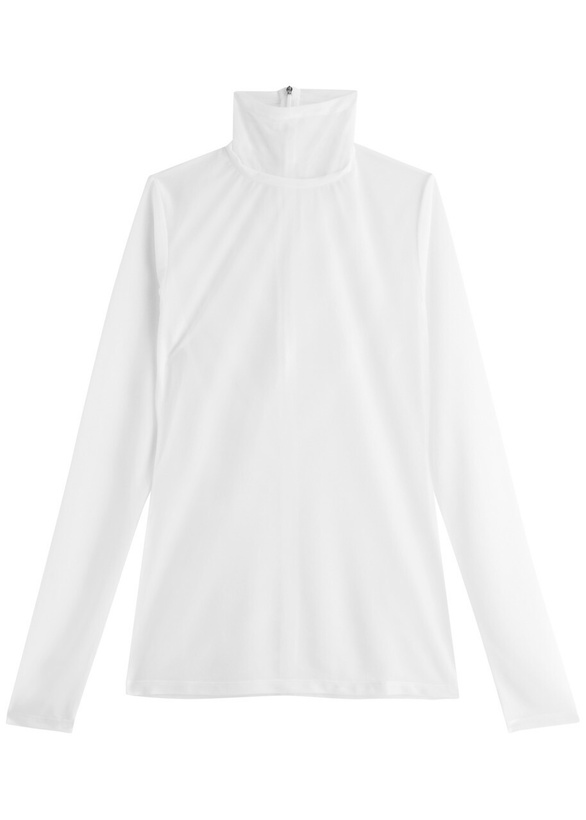 Photo: 16 Arlington Isse Sheer Chiffon top White