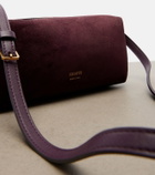 Khaite Kye suede and leather shoulder bag