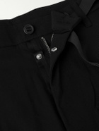 ACRONYM - Straight-Leg Webbing-Trimmed Schoeller® Dryskin™ Cargo Trousers - Black