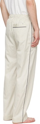 Tekla Beige Sateen Pyjama Pants