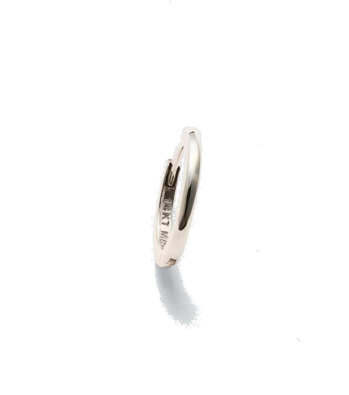 Photo: Mateo 14kt white gold single hoop earring