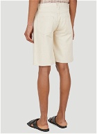 Men's Classic Denim Shorts in White