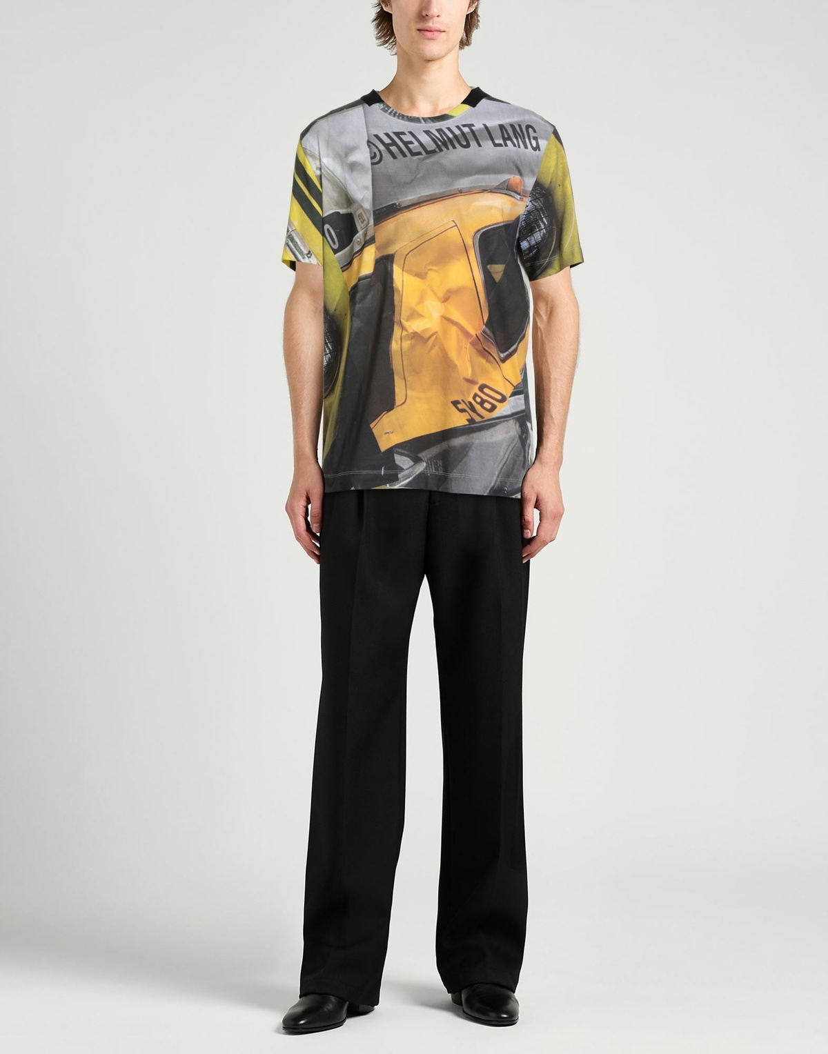 Helmut Lang Mens T-shirt in Yellow