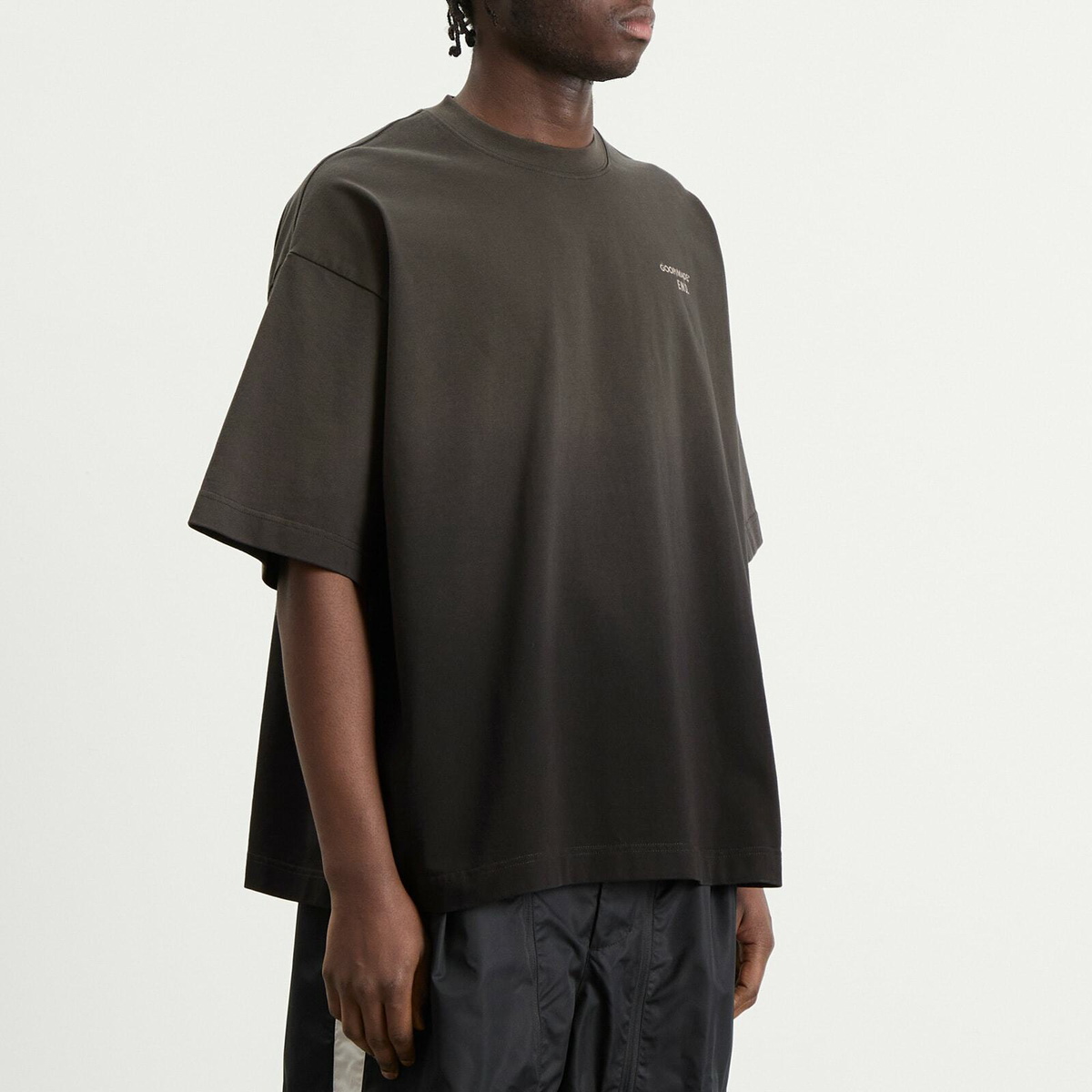 END. x GOOPiMADE Men's Sage T-Shirt in Washed Black