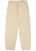 Jacquemus Le De-nimes Paysan Wide-leg Cotton-blend Trousers Beige