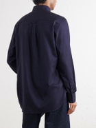 Paul Smith - Cotton and Lyocell-Blend Flannel Overshirt - Blue