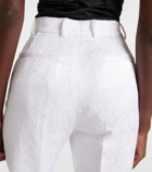 Dolce&Gabbana Cotton-blend brocade slim pants