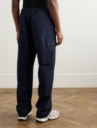 Stone Island - Straight-Leg Cotton-Canvas Cargo Trousers - Blue