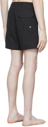 Palm Angels Black Monogram Swim Shorts