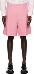 Wooyoungmi Pink Pleated Shorts