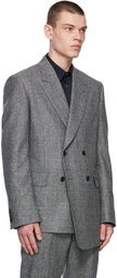 Alexander McQueen Grey Prince of Wales Blazer