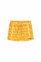 Diesel Swim shorts with all-over logo print - Swim shorts Mens in Yellow
