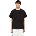 Feng Chen Wang Black Panelled T-Shirt