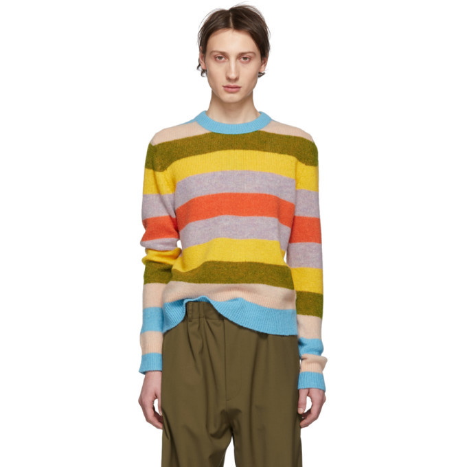 Photo: Acne Studios Multicolor Mix Stripe Kai Sweater