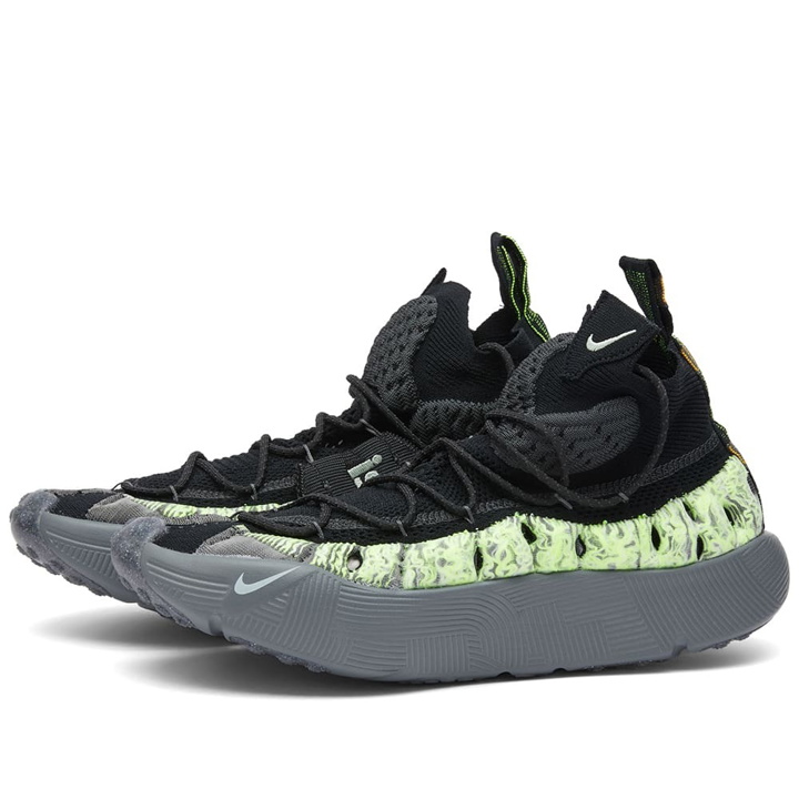 Photo: Nike Ispa Sense Flyknit Sneakers in Black/Seafoam/Smoke Grey