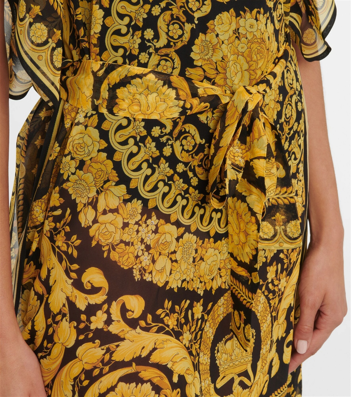Versace - Printed silk kaftan Versace