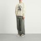 A Bathing Ape Men's Destroy Washed Statue Of Liberty Sweatshirt in Ivory