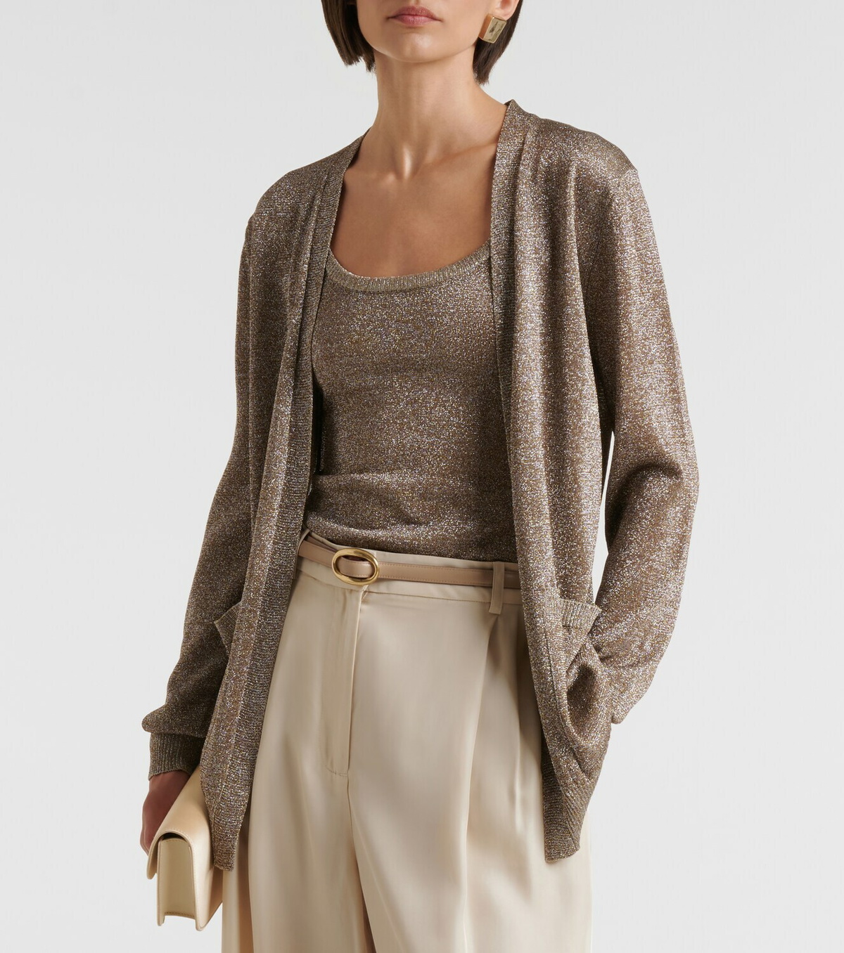 Missoni Knitted lamé tank top