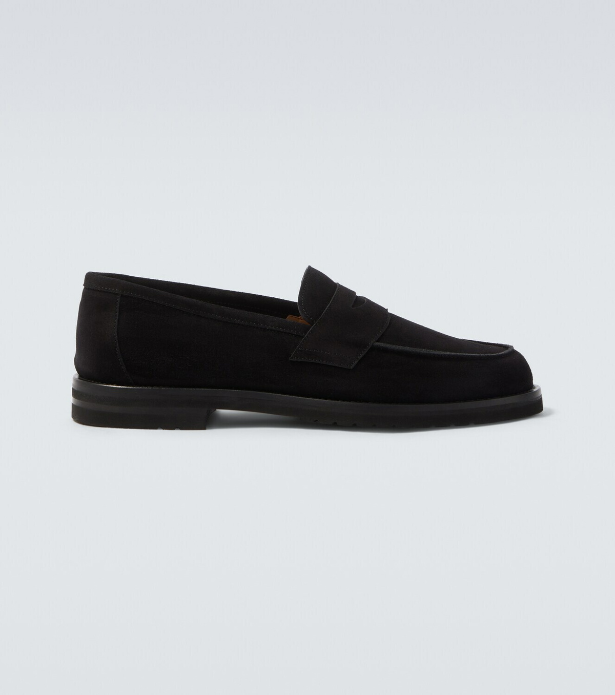 Thom Sweeney Suede penny loafers