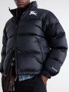 Burberry - Highlands Logo-Embroidered Quilted Shell Down Jacket - Black