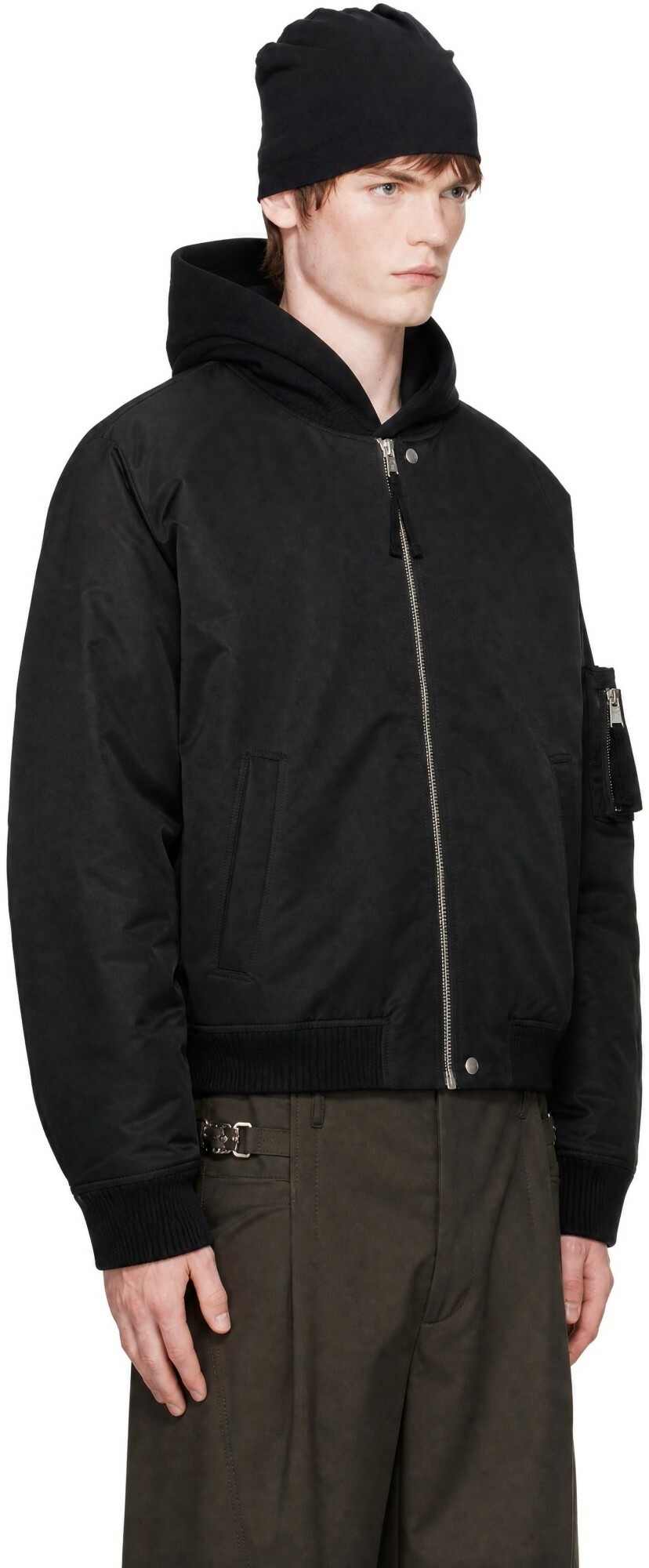 thom/krom Black 'M J 93' Bomber Jacket