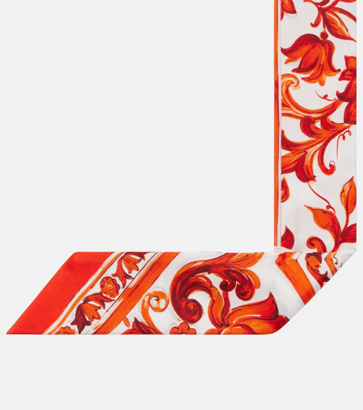 Dolce&Gabbana Majolica silk twill scarf