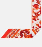 Dolce&Gabbana Majolica silk twill scarf