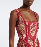 Alémais Kenny printed midi dress