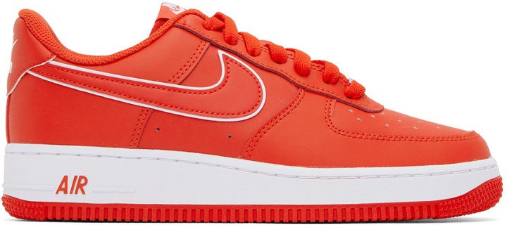 Photo: Nike Red Air Force 1 '07 Sneakers