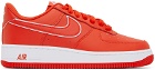 Nike Red Air Force 1 '07 Sneakers