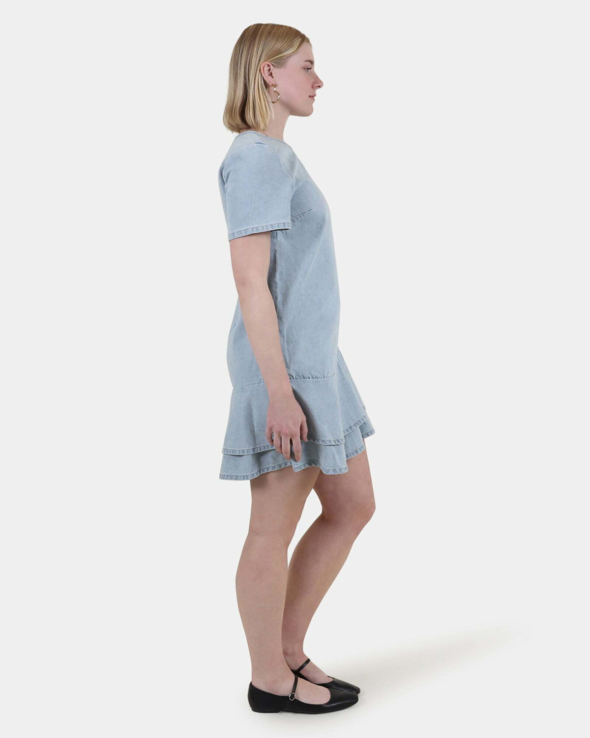 Steve Madden Tina Dress in Light Blue Denim