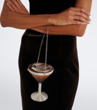 Judith Leiber Couture Martini Espresso crystal-embellished clutch