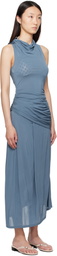 Paloma Wool Blue Lech Midi Dress