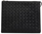 Bottega Veneta Black Standing Pouch