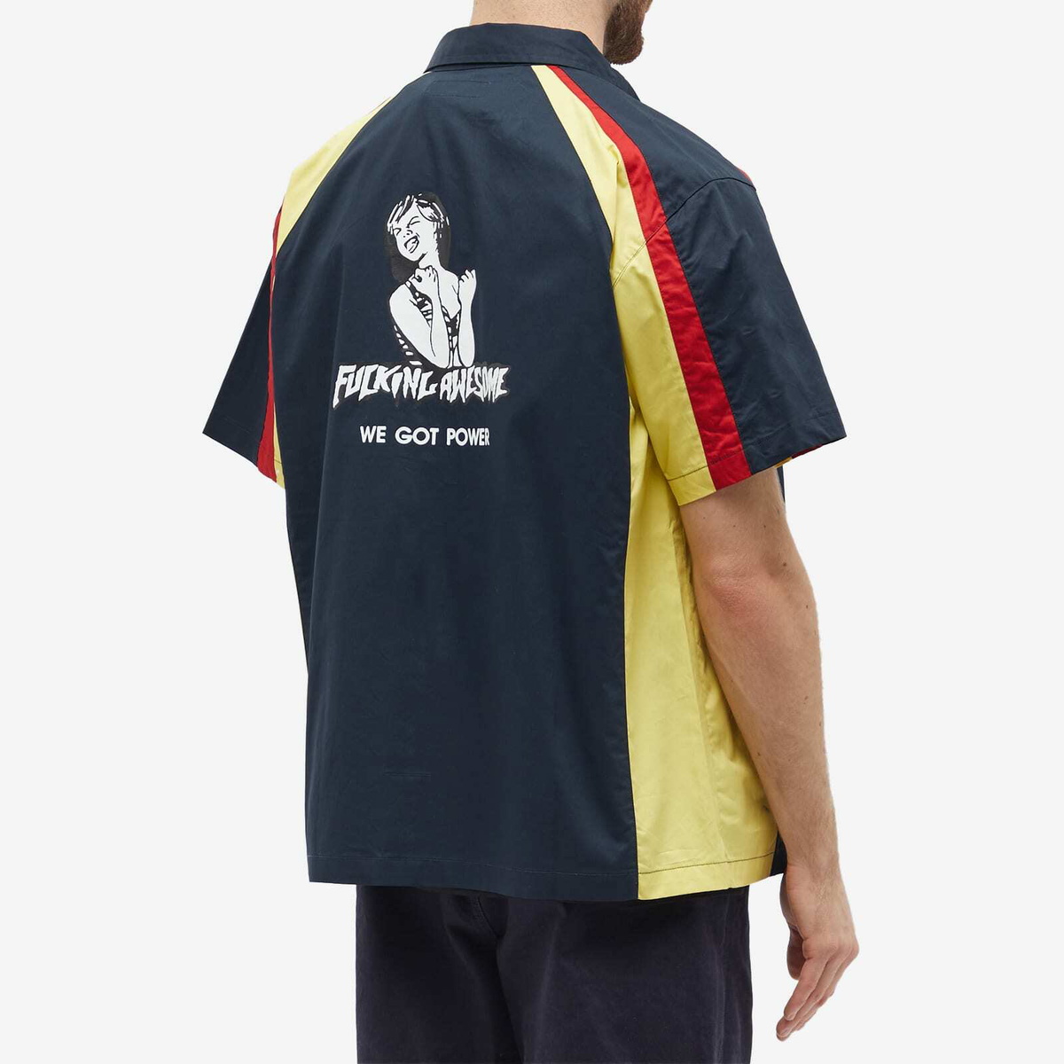 Fucking Awesome Men's Factory Team Shirt in Multi Fucking