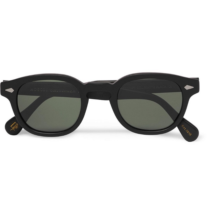 Photo: Moscot - Lemtosh Round-Frame Matte-Acetate Sunglasses - Men - Black