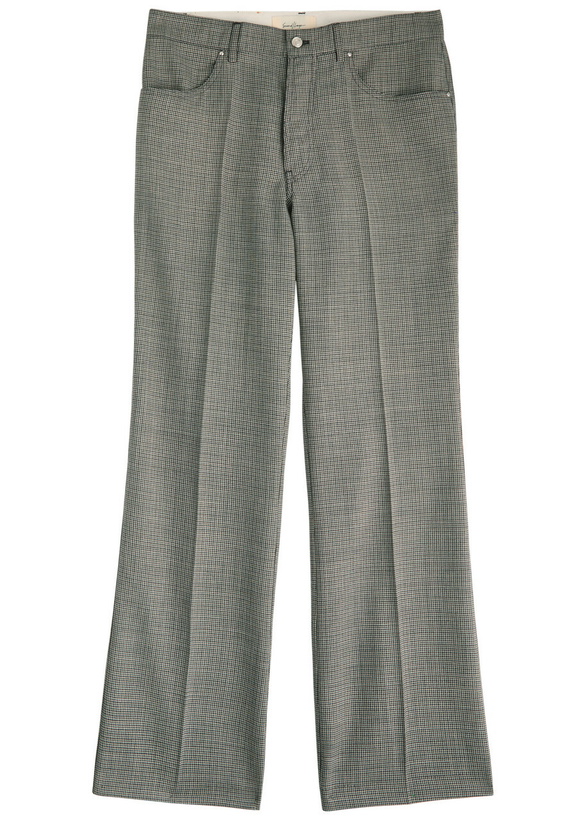 Photo: Second Layer Valluco Houndstooth Wool Trousers Multicoloured 1