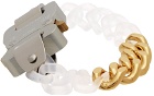 1017 ALYX 9SM Transparent & Gold Chain Bracelet