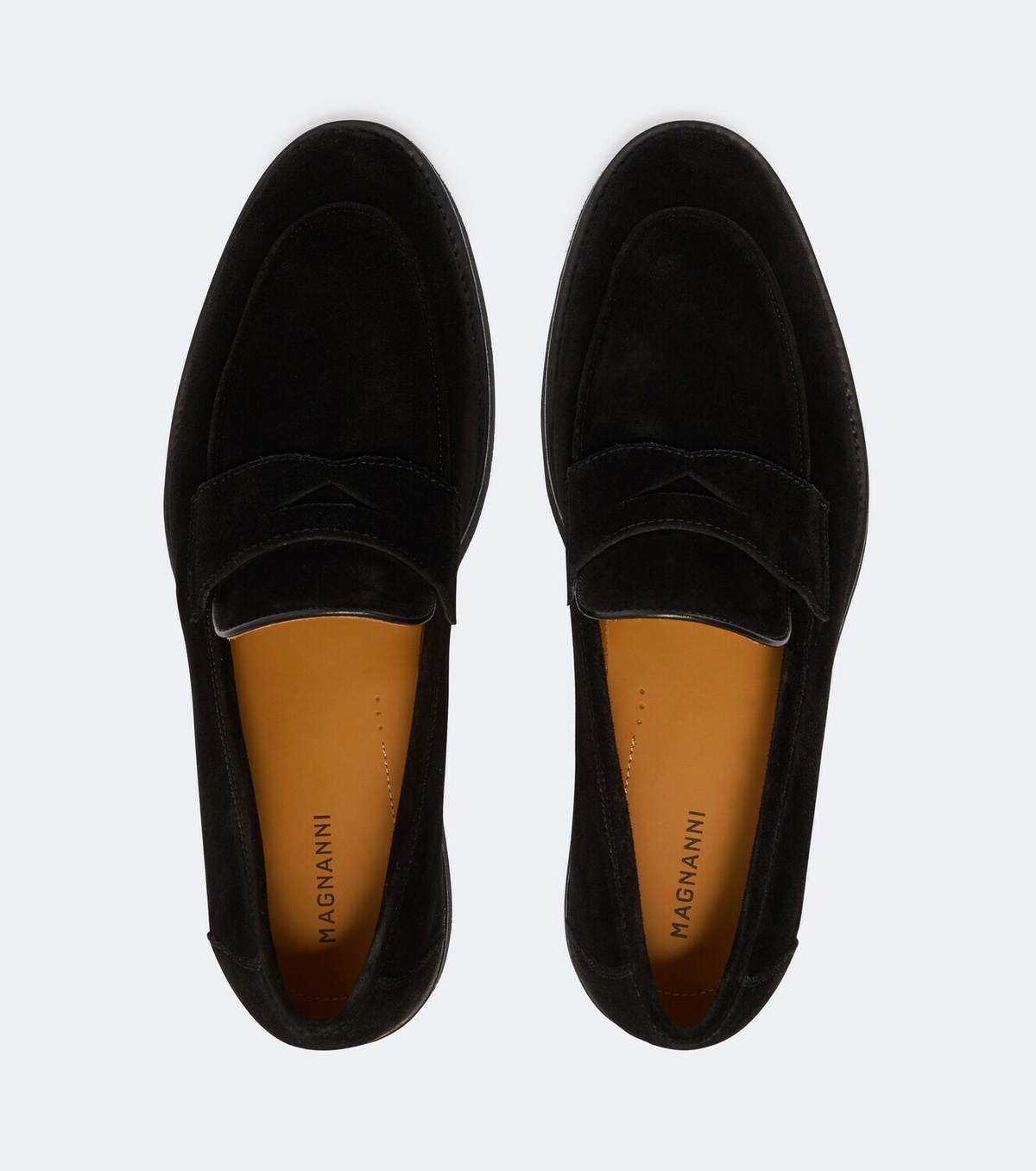 Magnanni Cervan suede penny loafers