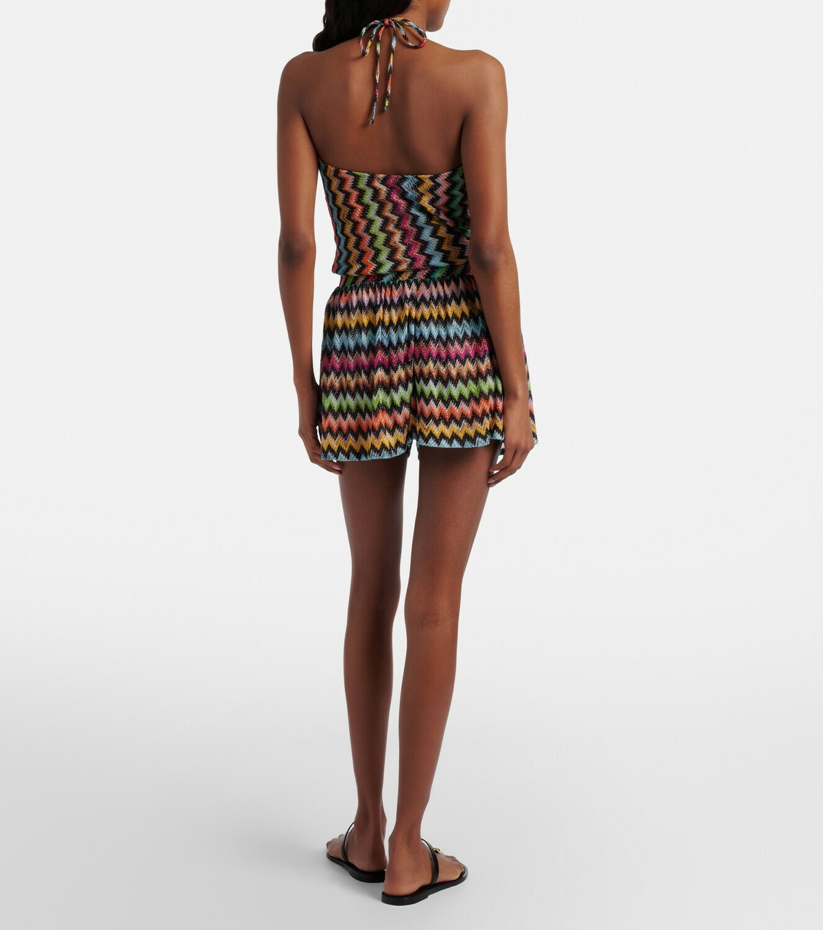 Missoni Zigzag lamé playsuit
