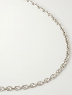 Mikia - Sterling Silver Sapphire Chain Bracelet - Silver