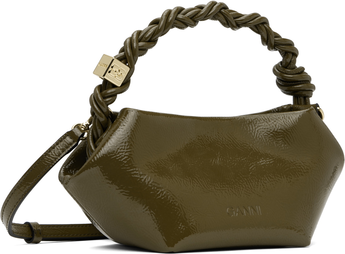 GANNI Khaki Mini GANNI Bou Bag GANNI